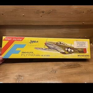 Top Flite Mustang Pro-Flite Flying Model - Brand New Still Sealed Vintage
